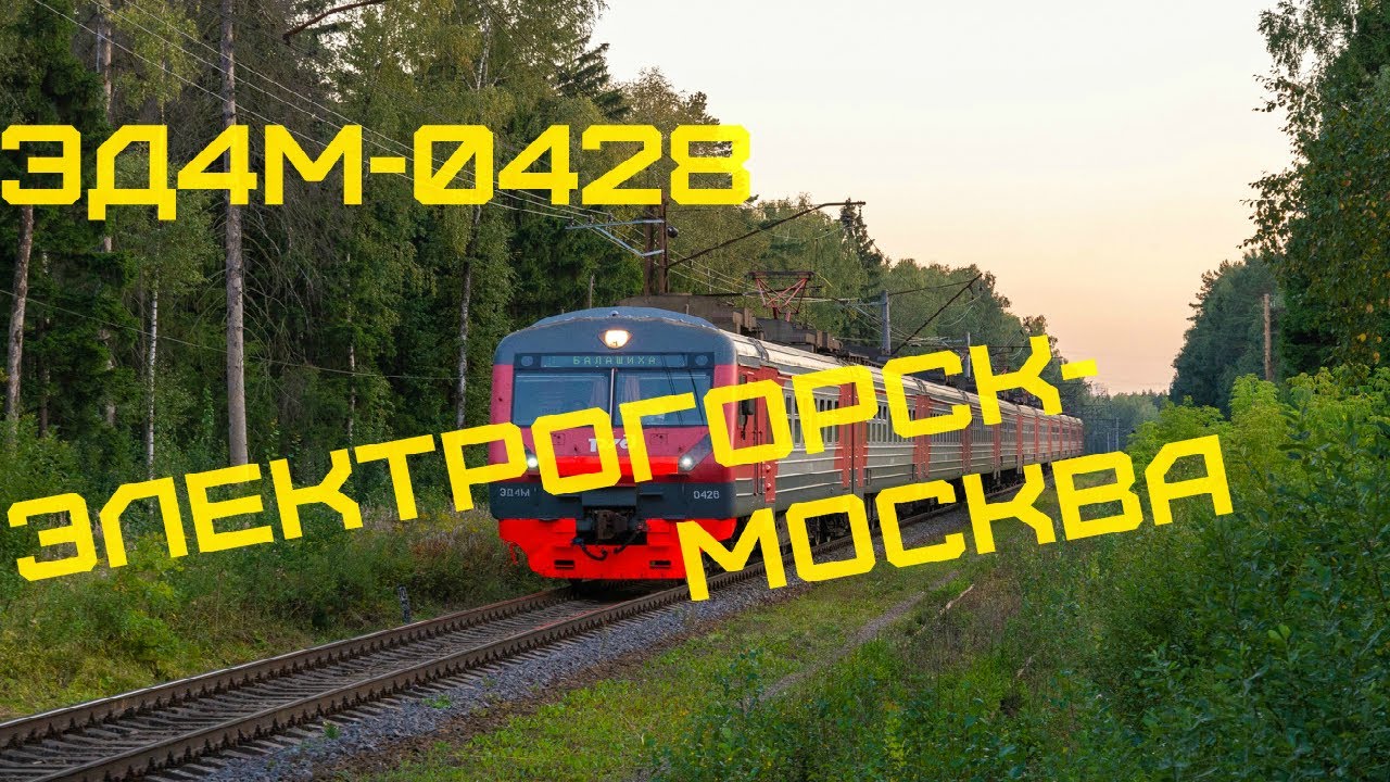 Электрогорск-Москва на ЭД4М-0428, Горьковское направление