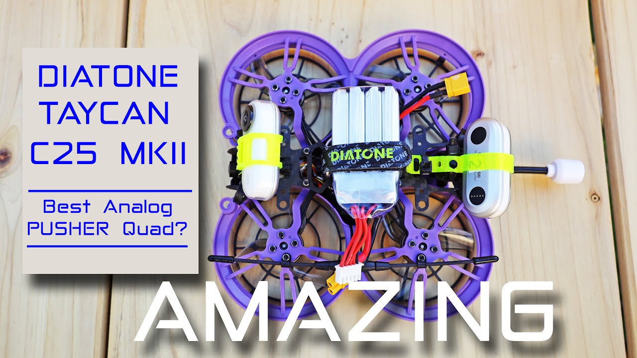 This Pusher FPV Quad (Drone) is really good. Taycan C25 MKII - Review