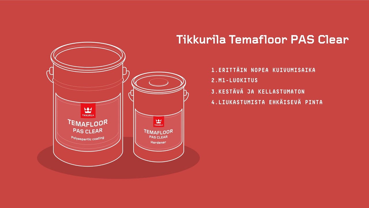 Miksi valita Temafloor Pas Clear -lattiapinnoite?