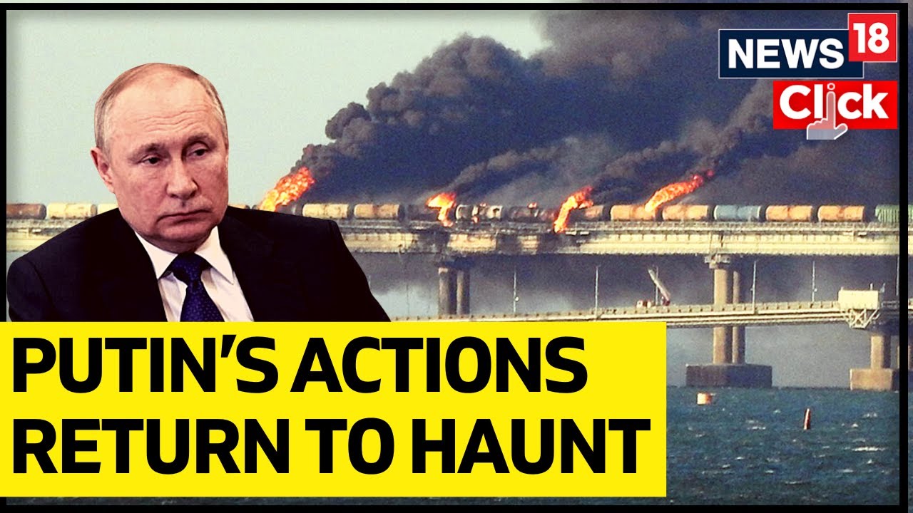 Crimea Attack | Crimea Bridge Collapse | Massive Explosion Cripples Kerch Bridge | English News