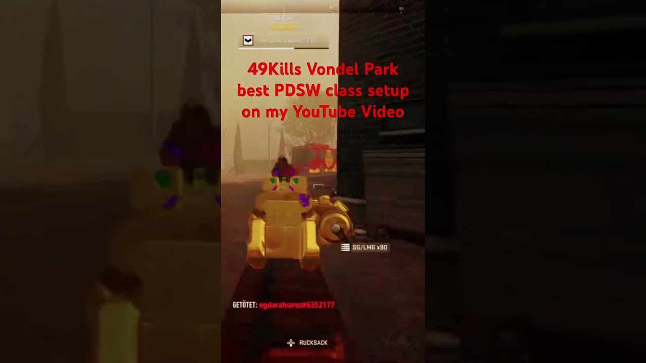 49Kills Vondel Park best PDSW class setup 