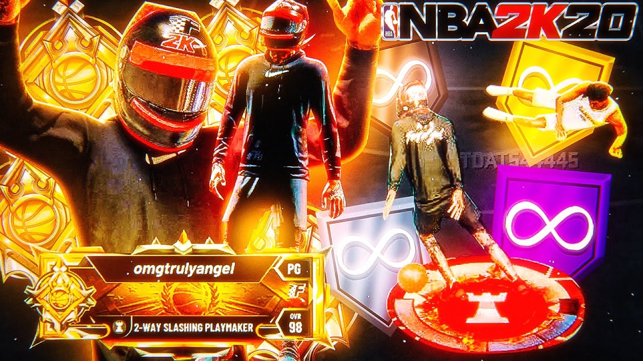 FIRST GAME AS A LEGEND WITH 40+ EXTRA BADGES ON MY DEMI-GOD LEGEND BUILD! BEST BUILD NBA 2K20