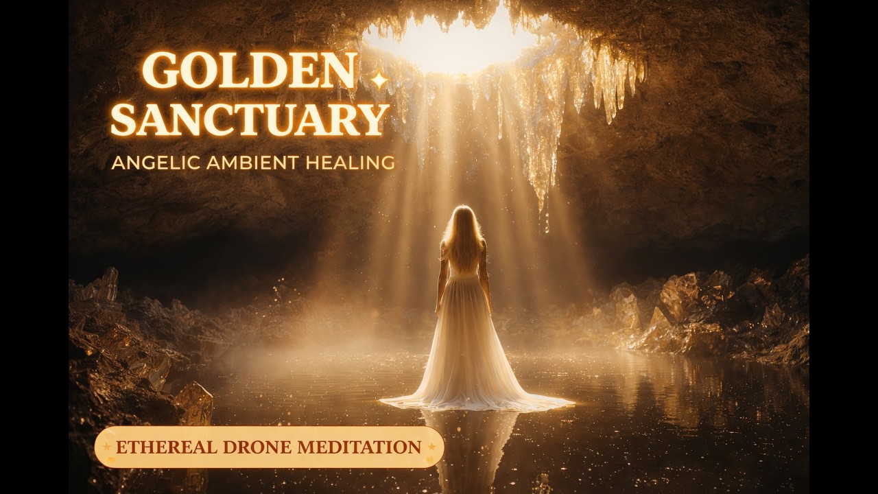Golden Sanctuary ✨ Angelic Ambient Healing | Ethereal Drone Meditation for Sleep & Calm
