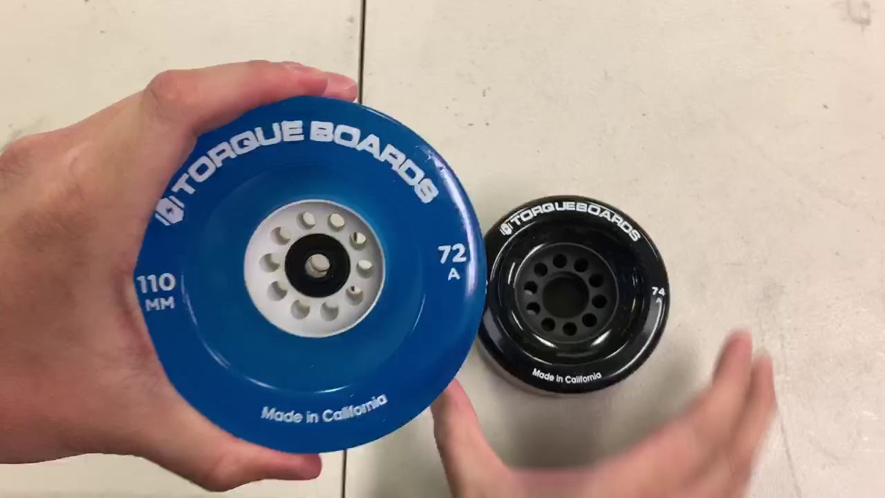 110mm TORQUE Wheels vs 90mm Electric Skateboard Wheels TorqueBoards DIY Electric Skateboard