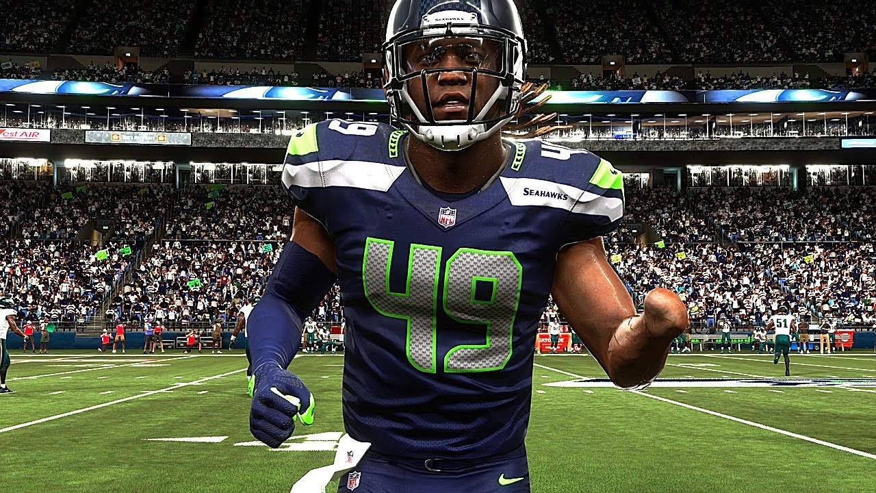 Madden 19 Seahawks vs New York Giants (Shaquem Griffin Hand) Exhibition Game  Xbox One X