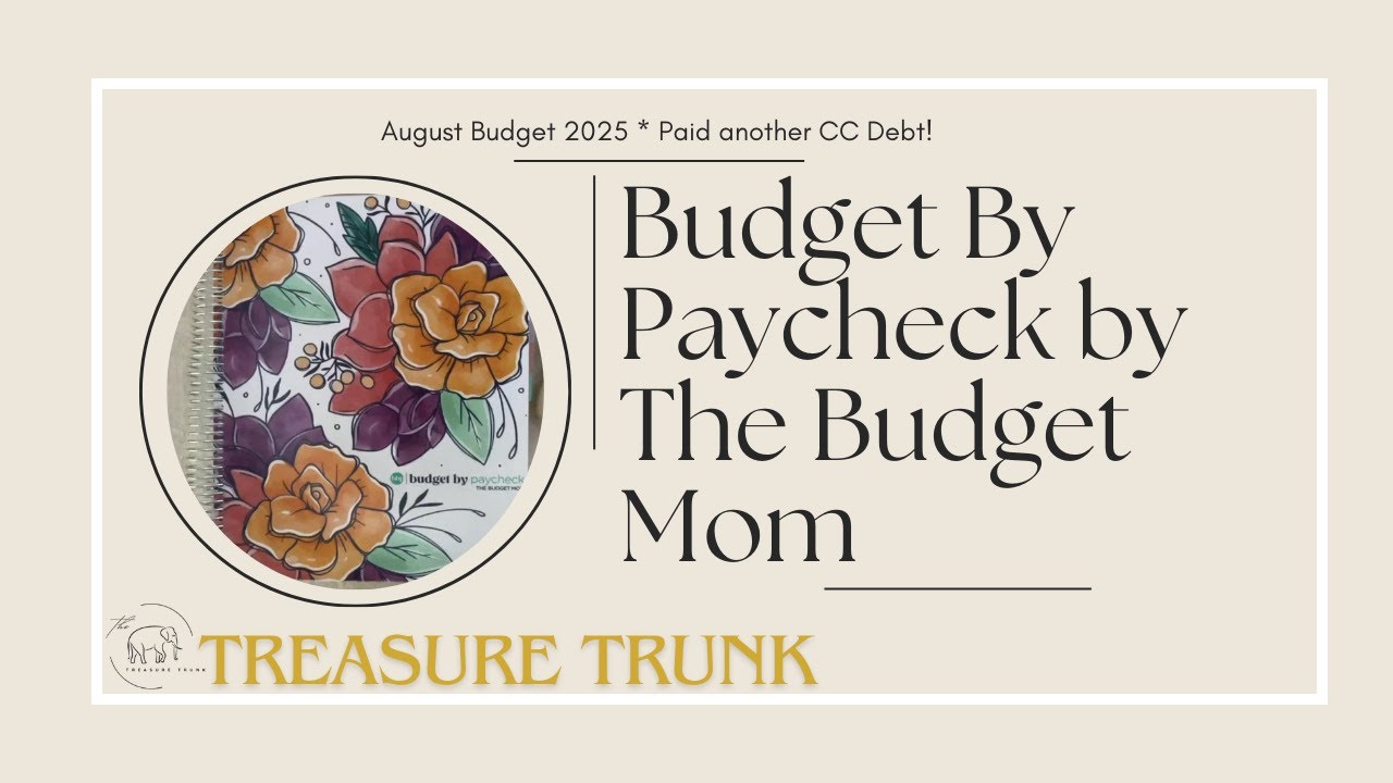 The Budget Mom by Paycheck, How I use her book. August's Budget