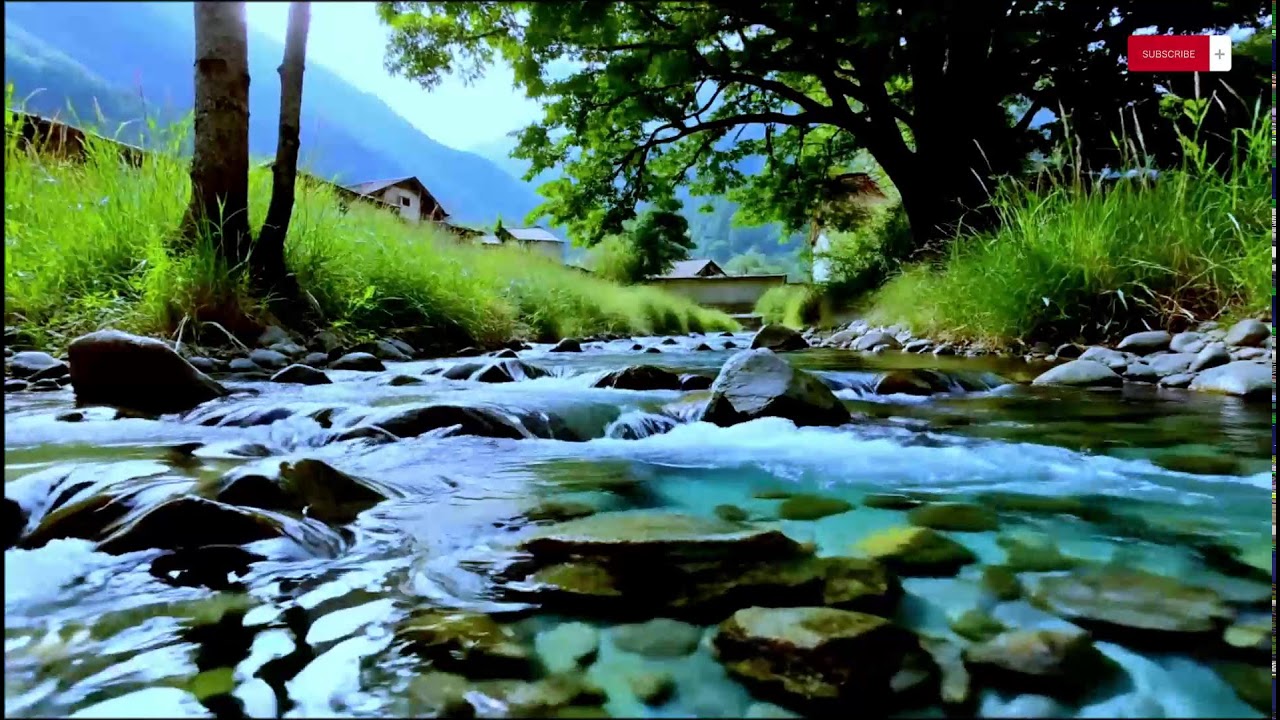 Fall Asleep Naturally — Spa Piano Music & River Sounds | 10 Hours