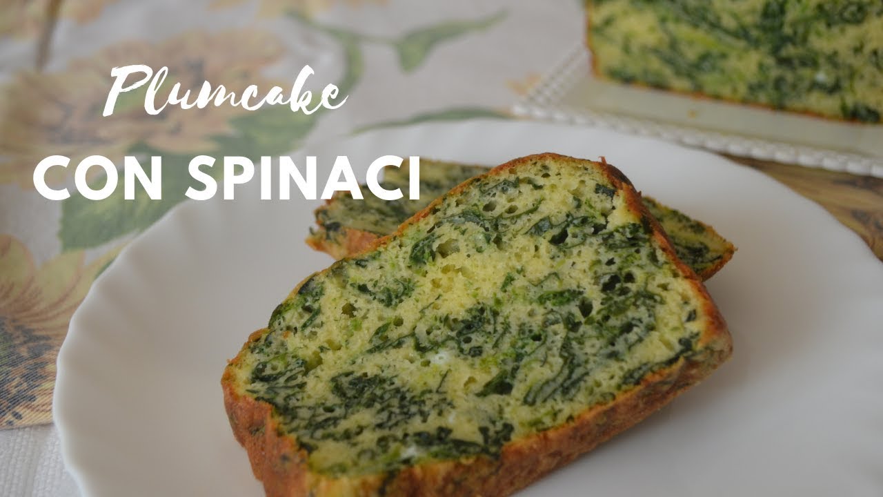 Plumcake salato con spinaci