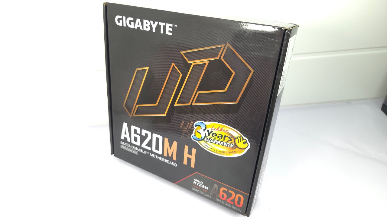 Взгляд на материнскую плату Gigabyte A620MH AM5 AMD