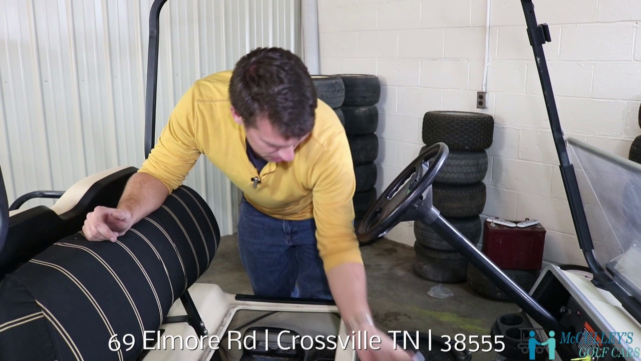 OIL CHANGE on a 2004 Club Car Ds Gas Golf Cart with McCulley's Online
