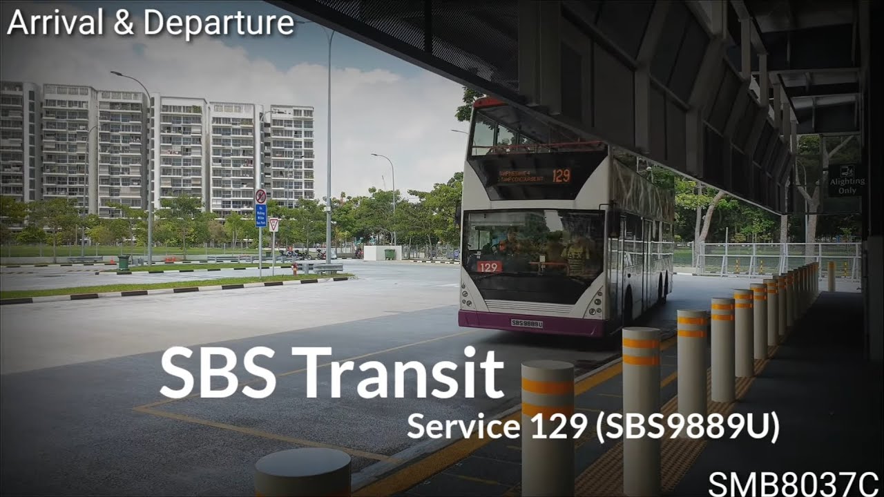 SBS Transit Bus Service 129 ( SBS9889U Departure )