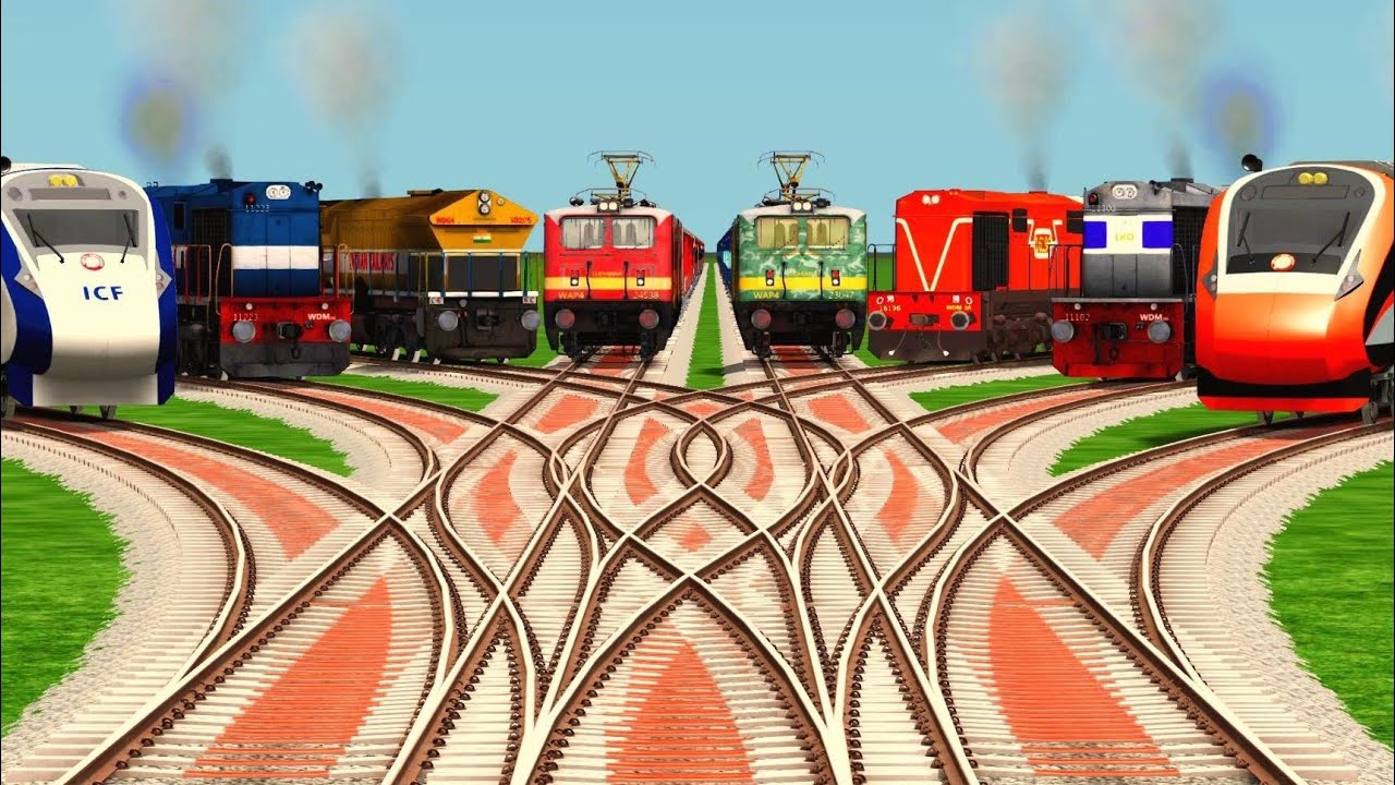 Train Simulator Railroad Games At Realistic New Railway Tracks / Curves New Junction Railroad/ train