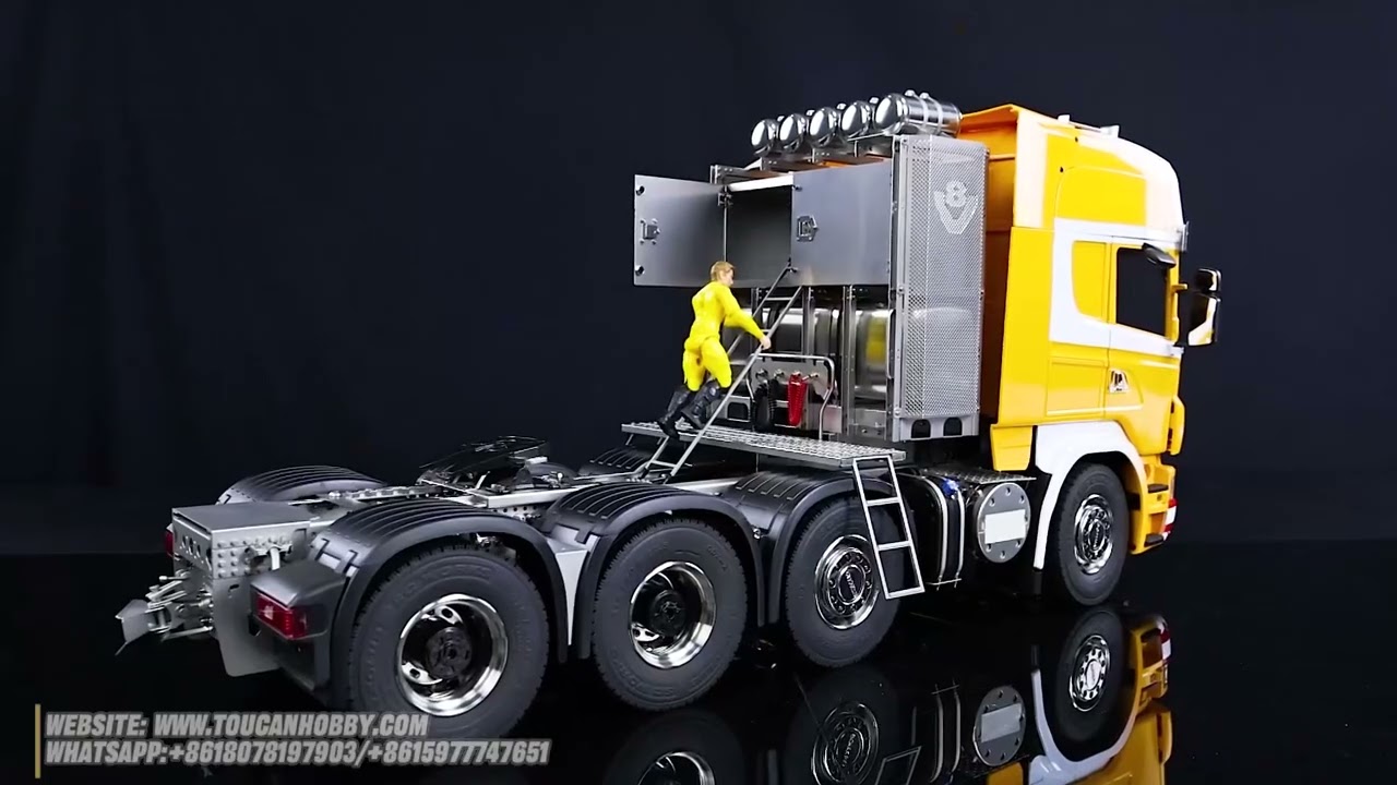 1/14 8x8 RC Tractor Truck RTR R620 Metal Remote Control Cars 3-speed GearboxTHZH1814