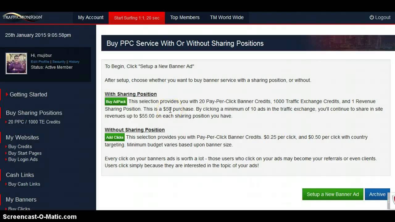 ▶ VIDEO PROOF  $2111 24 Traffic Monsoon Earnings   YouTube 720p