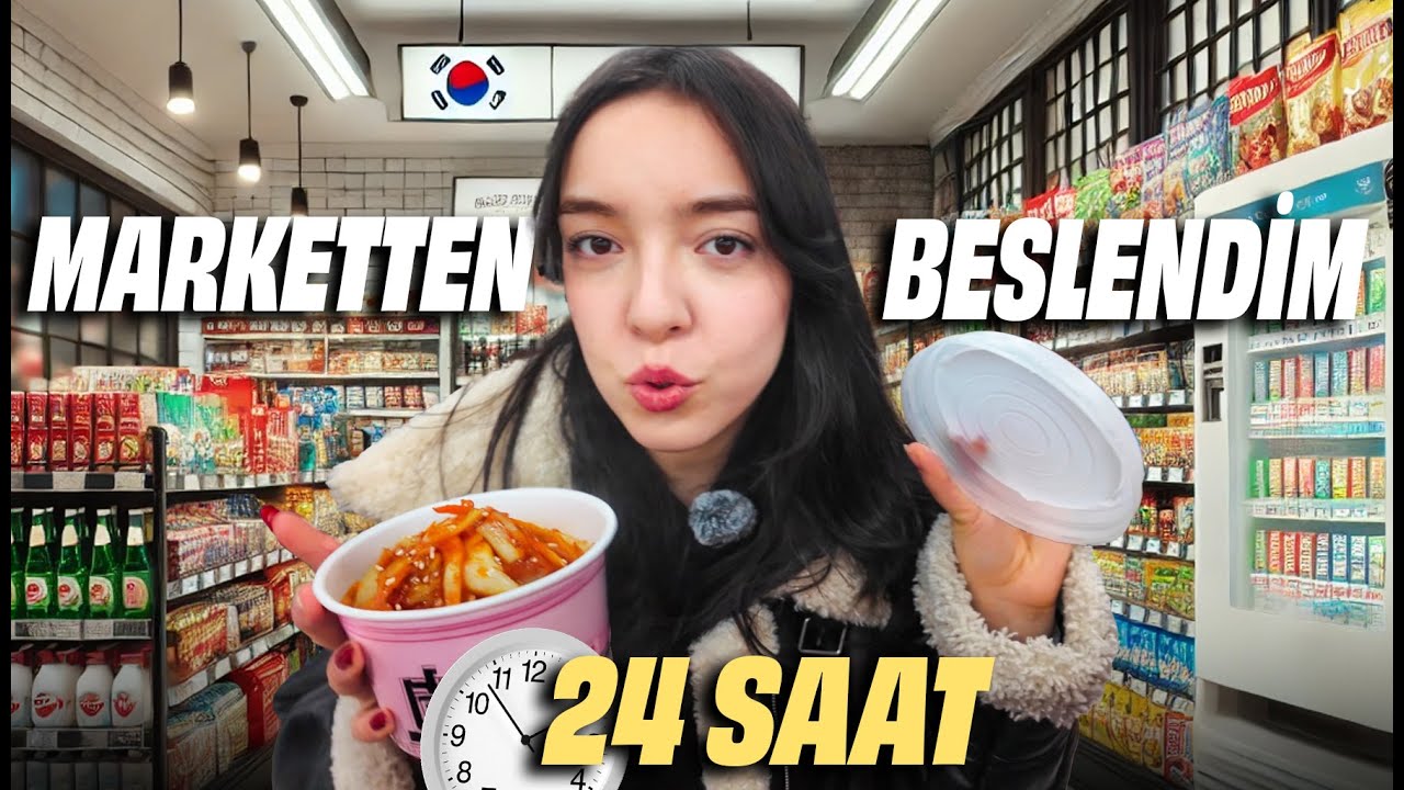 Я выжила 24 часа в Корее, питаясь только продуктами!🦐