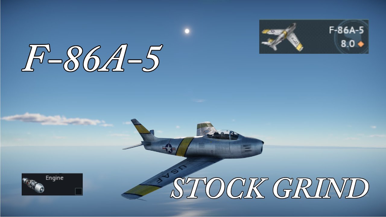 The most FUN stock grind EVER | F-86A-5 Sabre | War Thunder