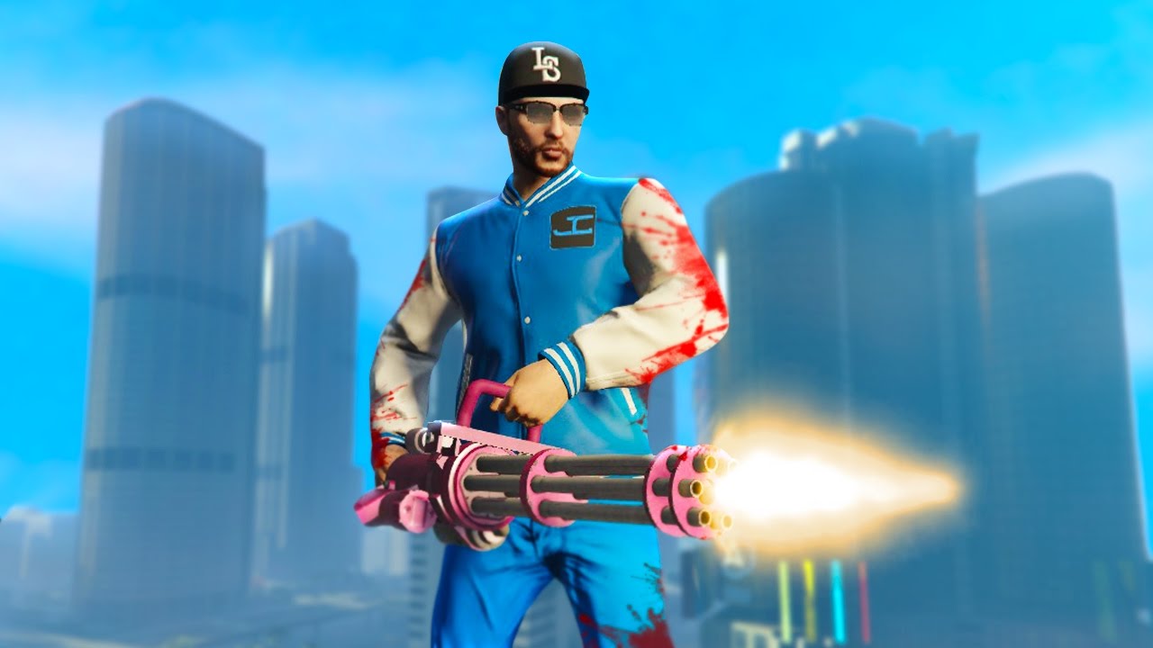 BRUTAL GUN CHALLENGE! (GTA 5 Funny Moments)