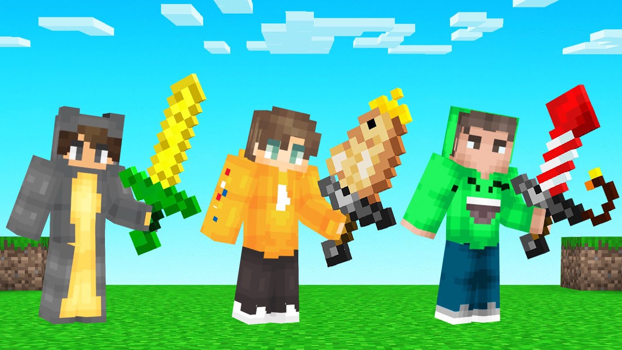 We Tried Crafting SWORDS From EVERY BLOCK In MINECRAFT!