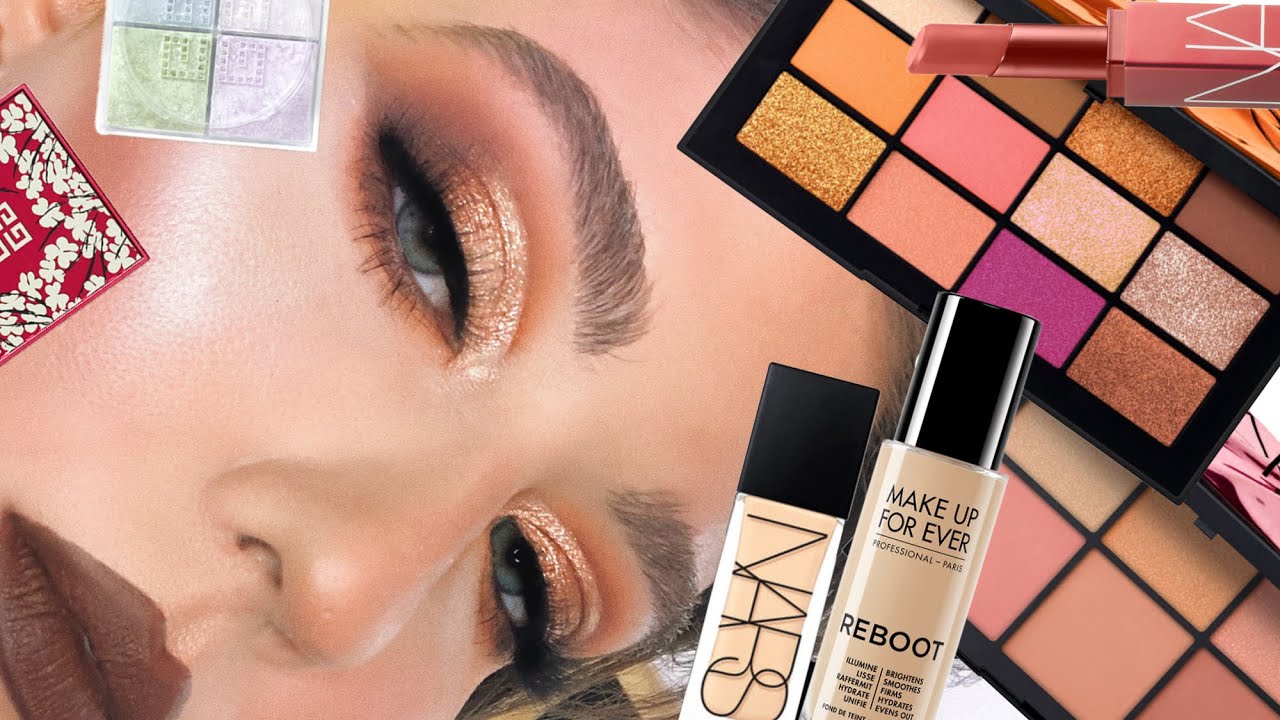NEW LUXURY MAKEUP FIRST IMPRESSIONS! NARS AFTERGLOW PALETTE,  MAKE UP FOREVER REBOOT FOUNDATION +