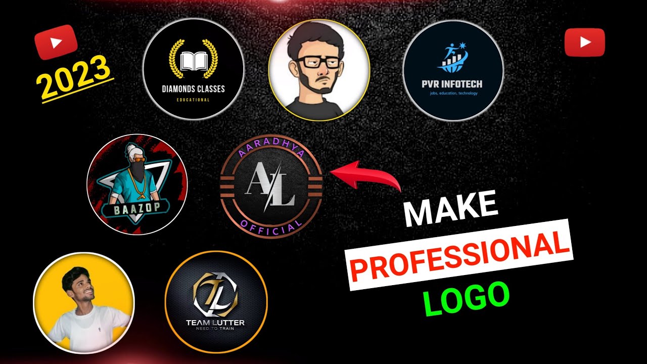 How To Make Professional Youtube Logo On Mobile | YouTube channel logo kaise banaye 2023