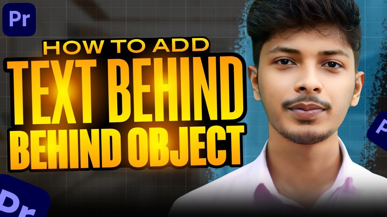 How To Add TEXT BEHIND Moving Objects | Premiere Pro Tutorial 2024