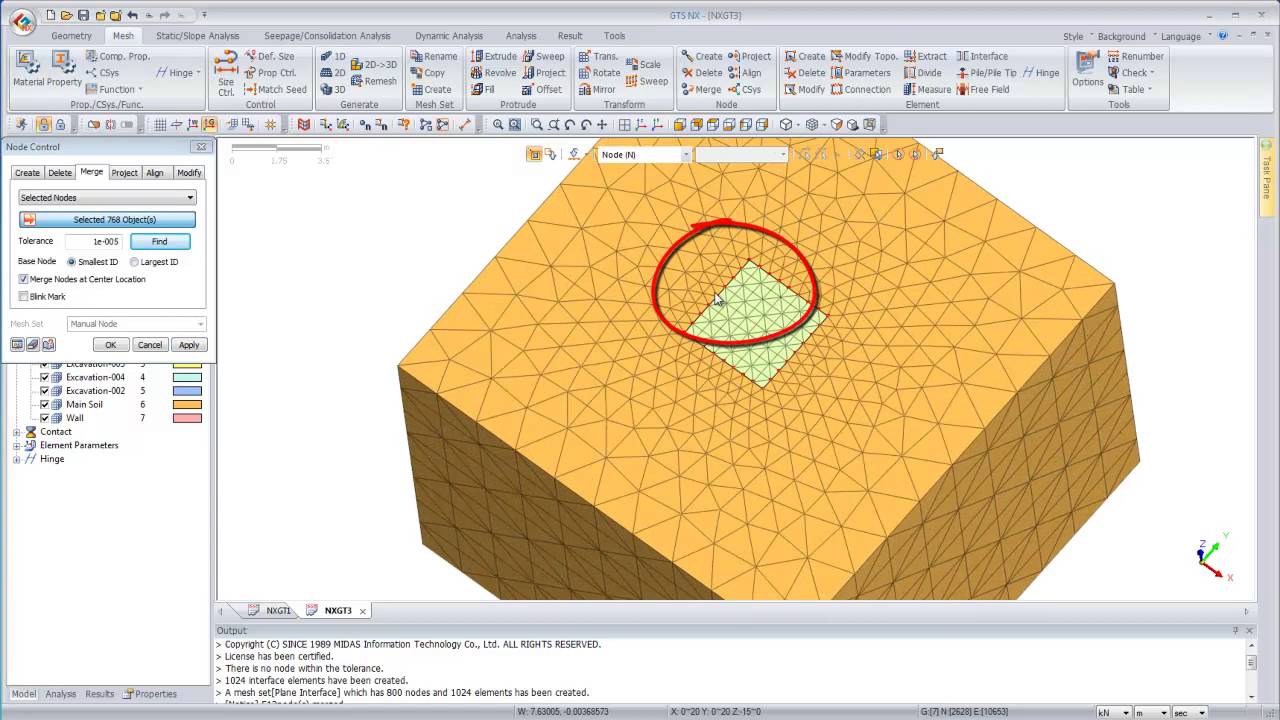 Midas GTS NX_Failed to create Interface