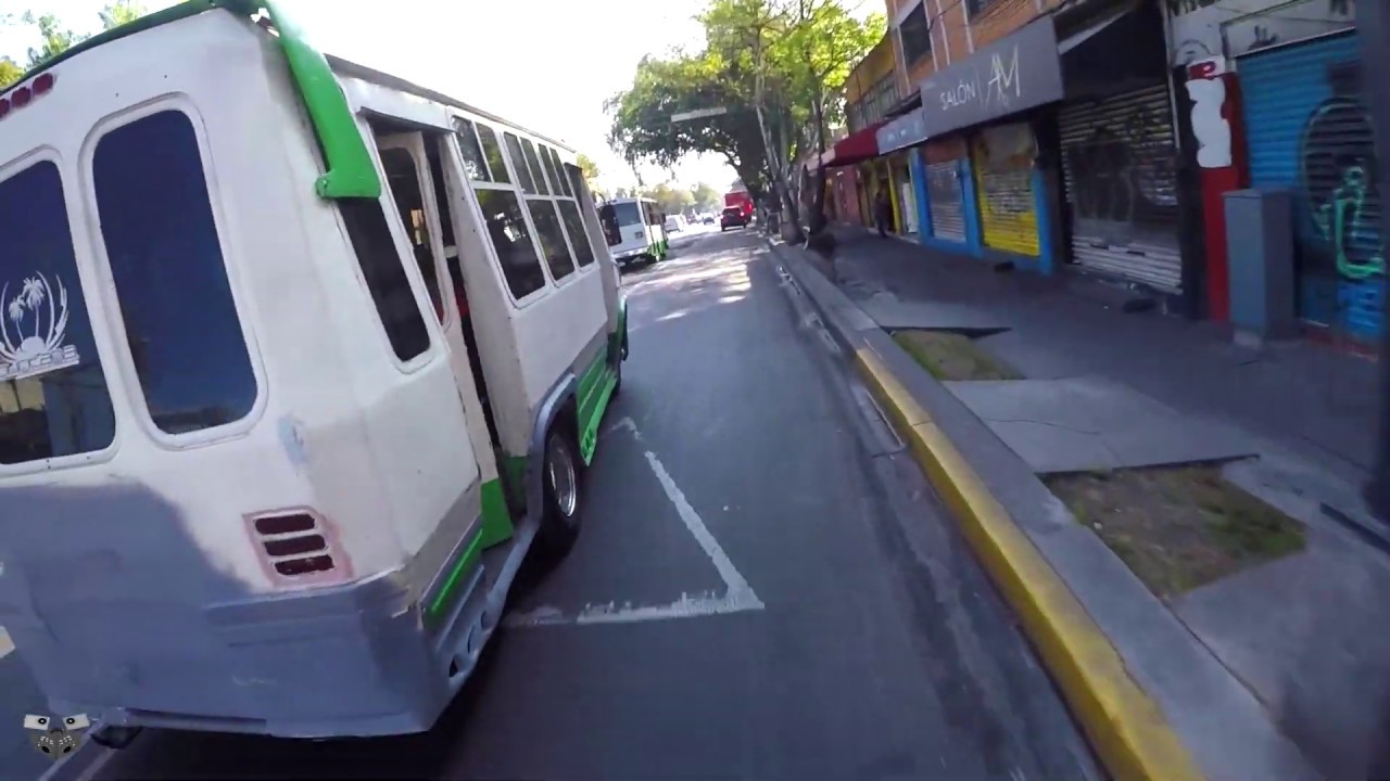 Microbuses un peligro para el ciclista CDMX 2019