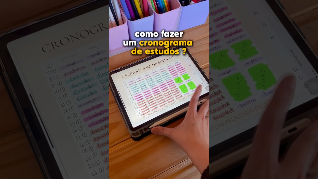 Como fazer um cronograma de estudos ? #estudos #estudante #estudar