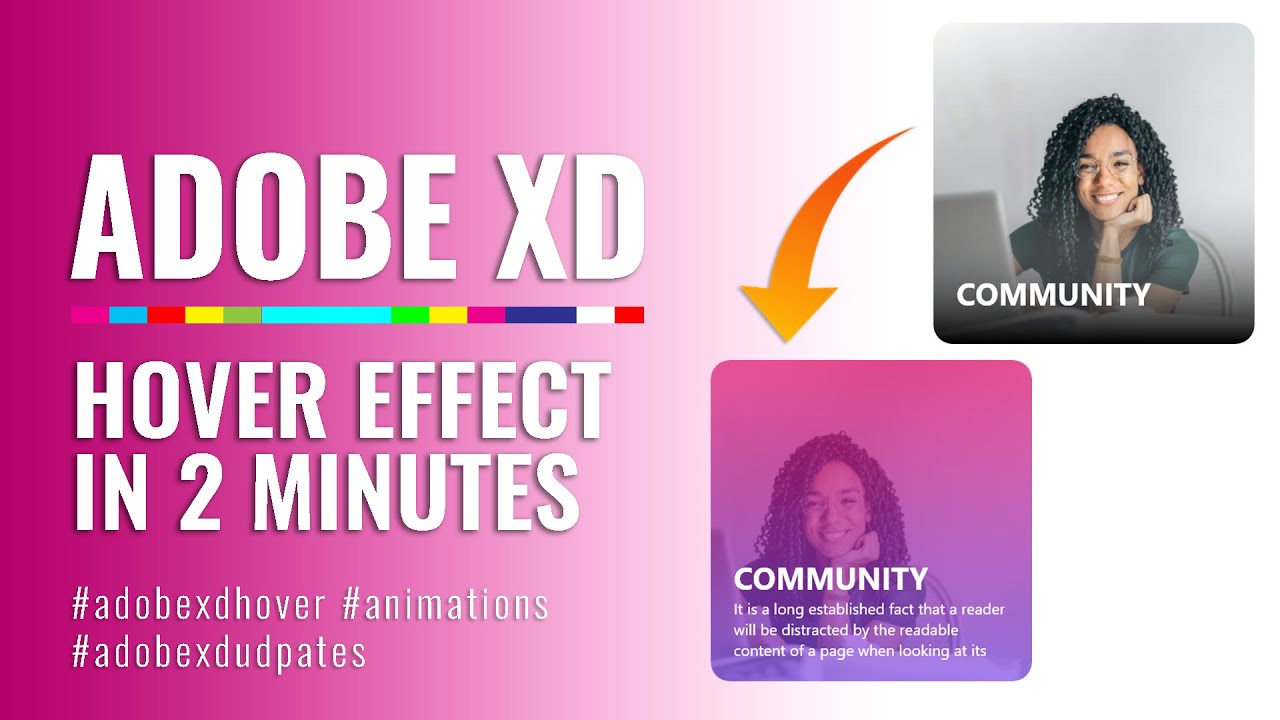 Adobe XD Hover Effect In 2 Minutes - Adobe XD Tutorial | Master Designs