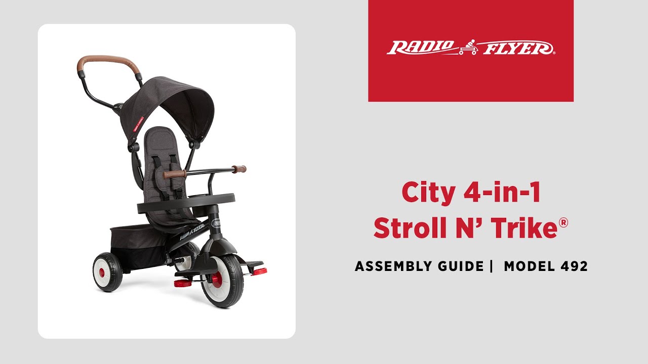 City 4-in-1 Stroll 'N Trike® Assembly Video | Radio Flyer