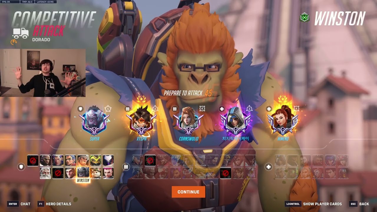 25K DMG! SUPER WINSTON GAMEPLAY OVERWATCH 2 SEASON 20 TOP 500