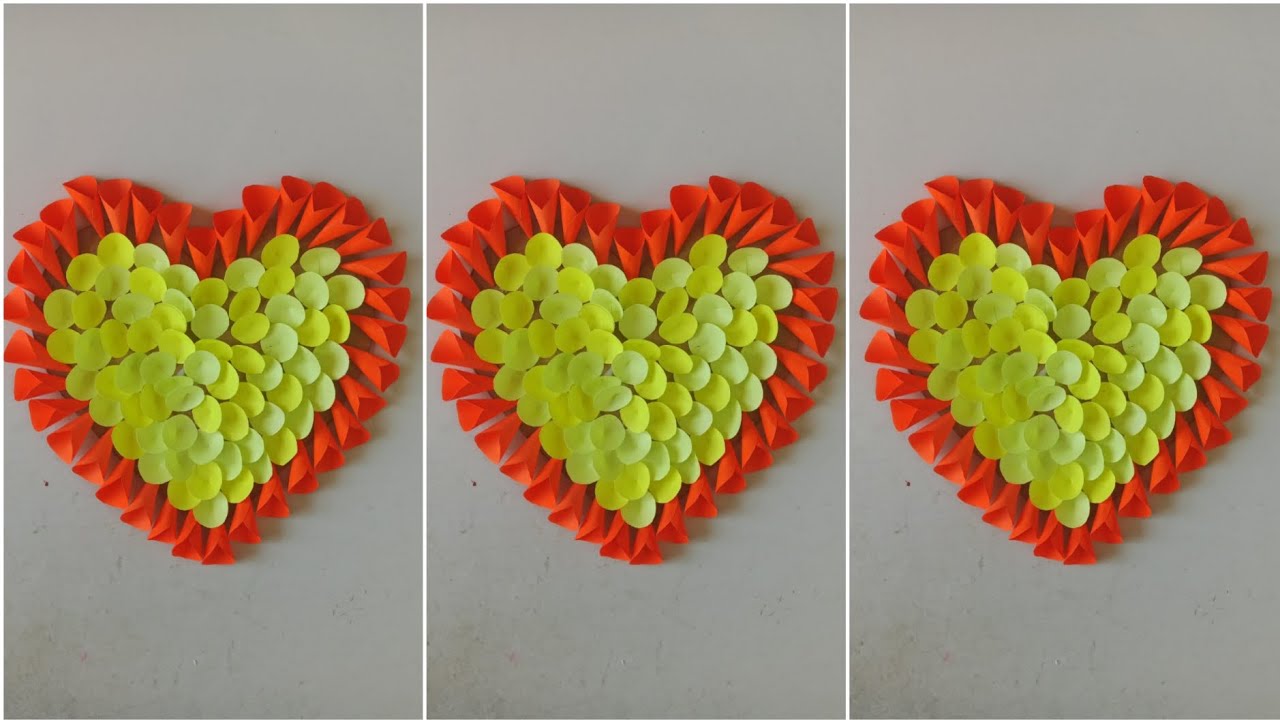 Creative Paper Craft Idea for Wall Decoration/Easy Paper Flower Craft/DIY Paper Handing Wall Home De