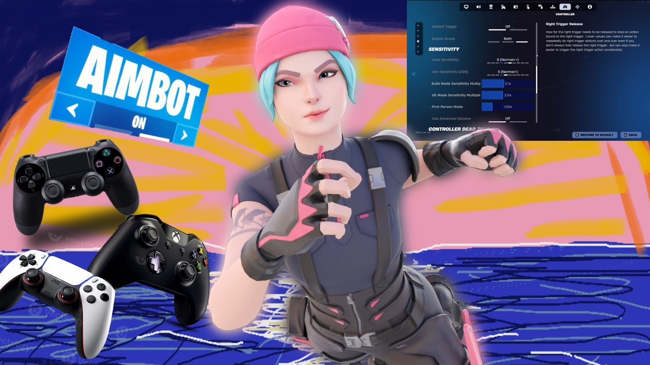 Потеряно 😔 (Монтаж по Fortnite) + Лучшие настройки аимбота без расширений на Xbox, PS5 и PC