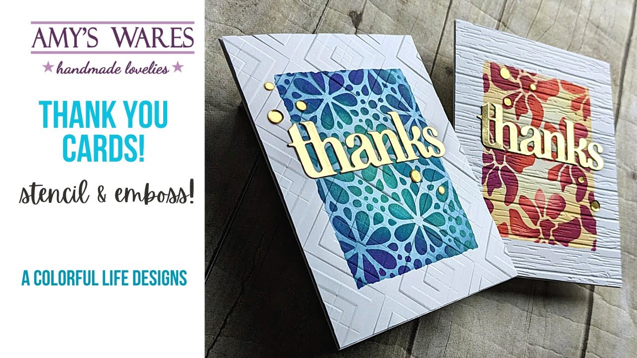 Mini Batch Thank You Cards!! Sure to impress with this easy to make technique!