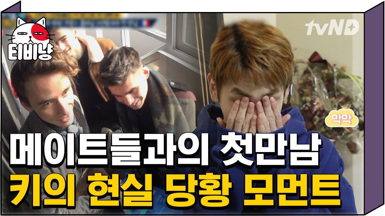 [티비냥] 키 영어 실력 이 정도였어?! 처음 보는 외국인과도 곧잘 대화하는 ✨샤이니 키(SHINee KEY)✨ 거의 모국어 급 | #서울메이트2 190204 #05