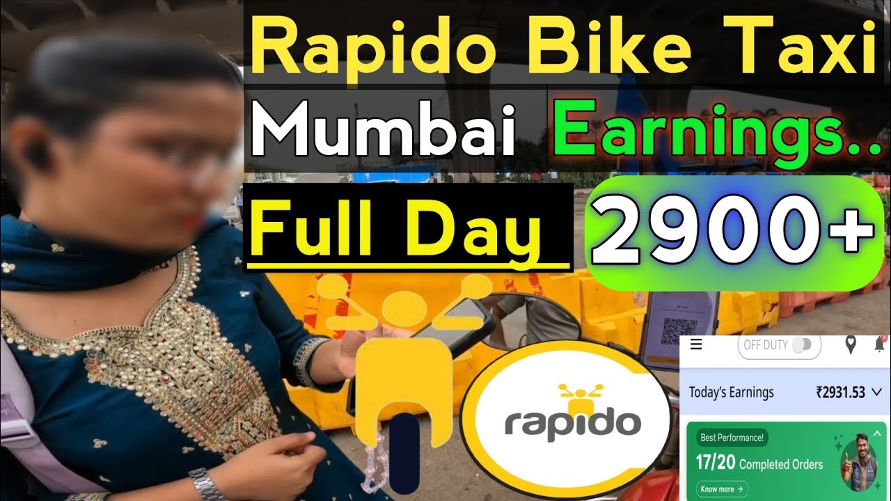 Rapido Bike Taxi Mumbai Earnings || Rapido Bike Taxi Earnings || Rapido Bike Taxi Job || Rapido Job