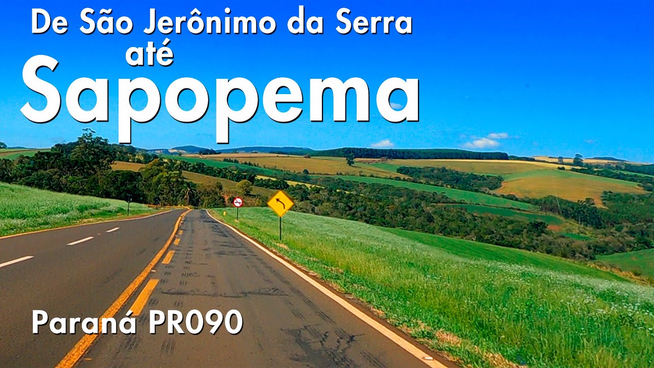 De São Jerônimo da Serra até Sapopema - Rodovia PR 090 - Paraná