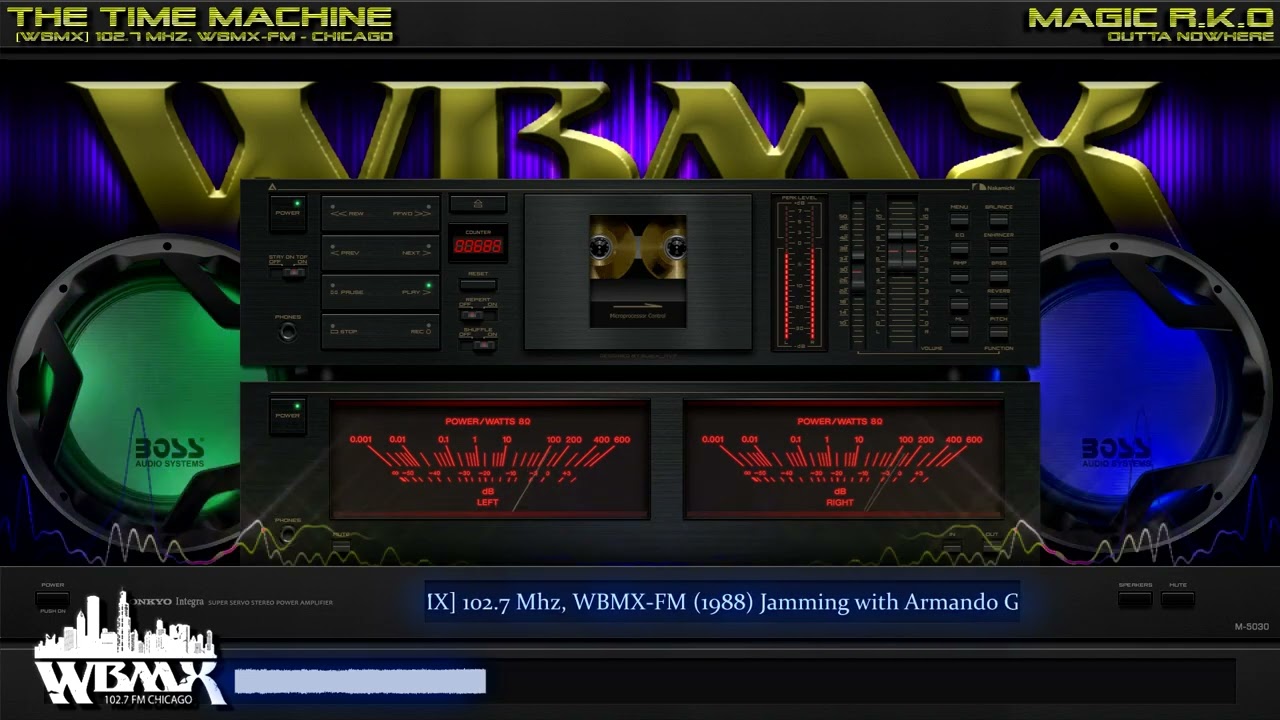 [WBMX] 102.7 Mhz, WBMX-FM (1988) Jamming with Armando Gallop & Farley Jackmaster Funk