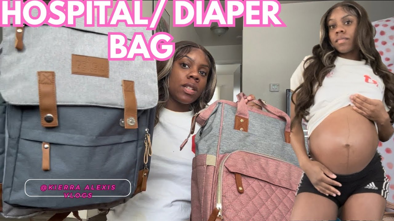 Pack my Hospital bag with me !!! Packing diaper bag // hospital essentials for newborn