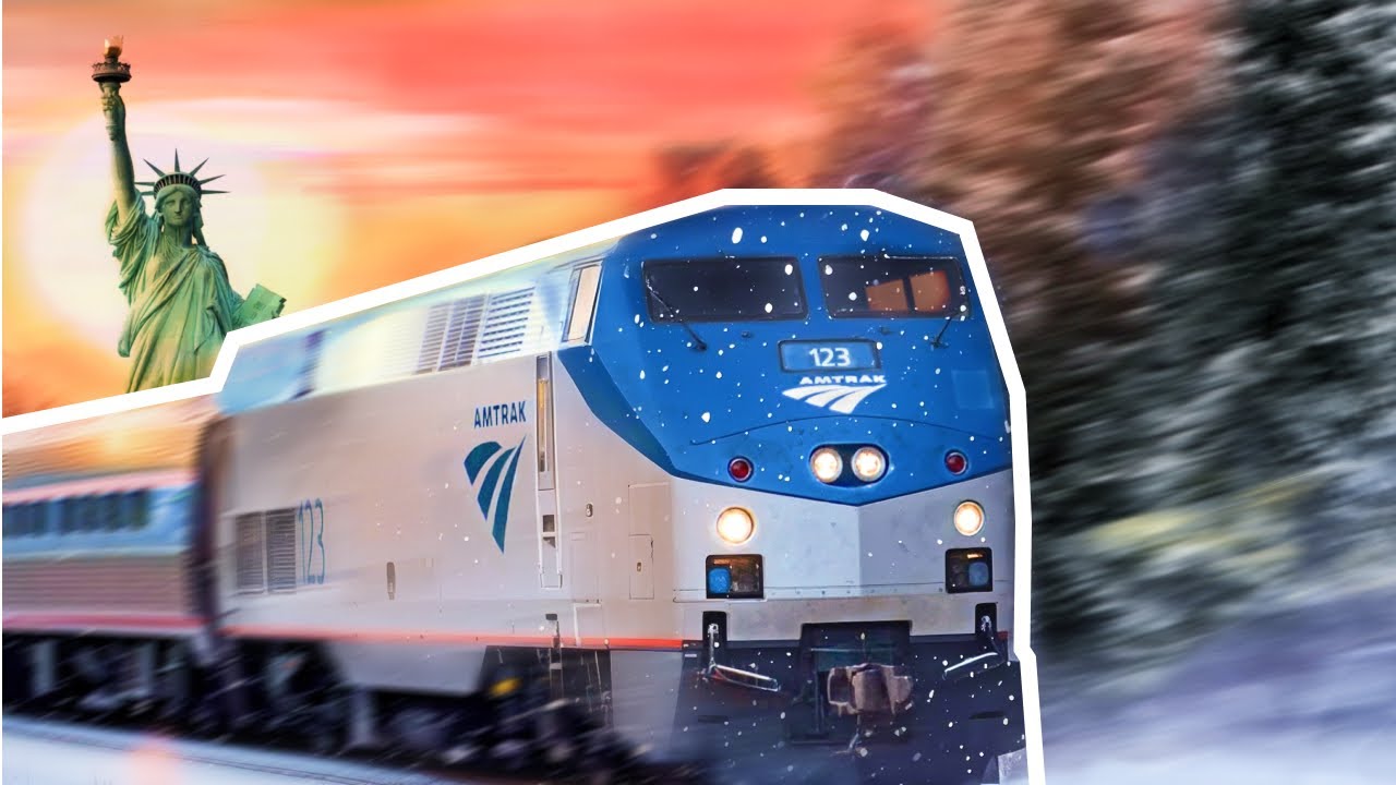 10 часов на Amtrak Snow Express: поезд Maple Leaf | Ниагарский водопад в Нью-Йорк