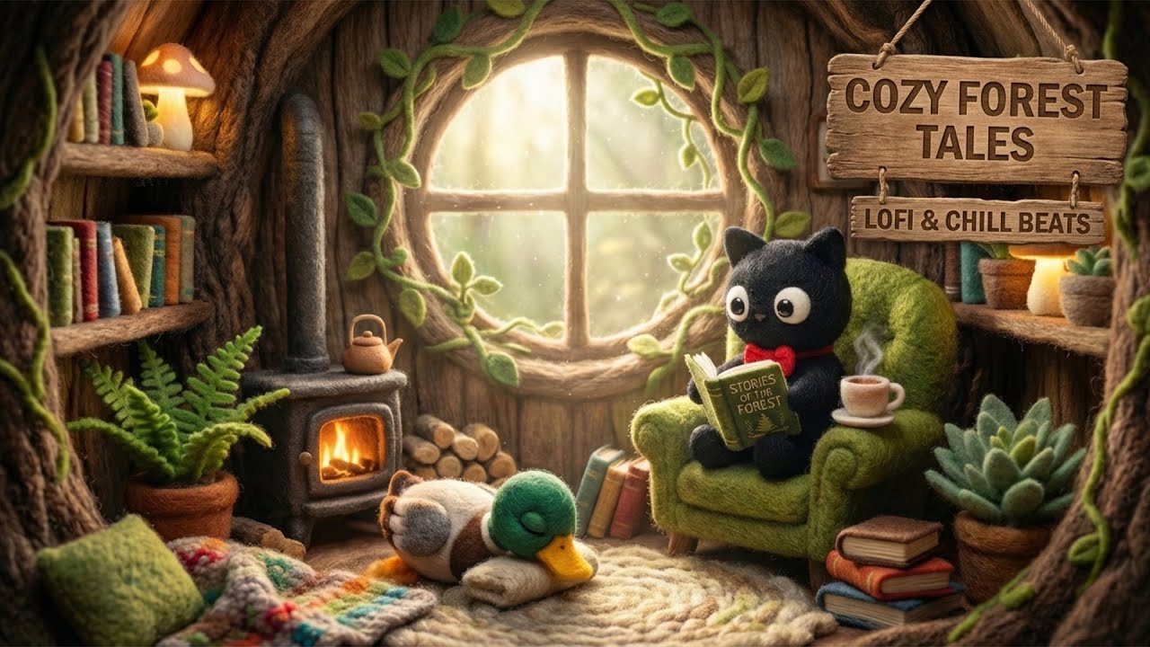 Cozy Forest Tales 🌲 Lofi & Chill Beats for Reading & Study