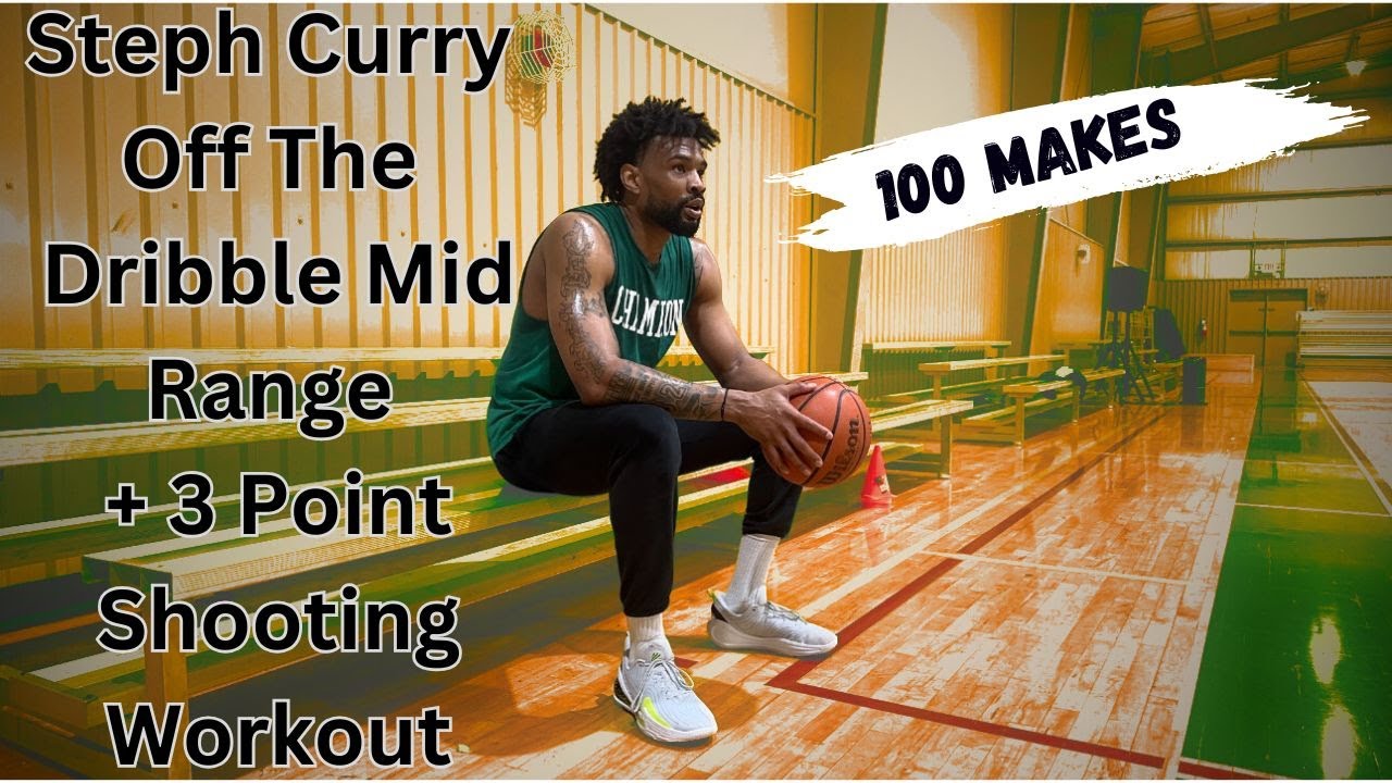 Steph Curry Off The Dribble Mid Range + 3 Point Shooting Workout | 100 Makes