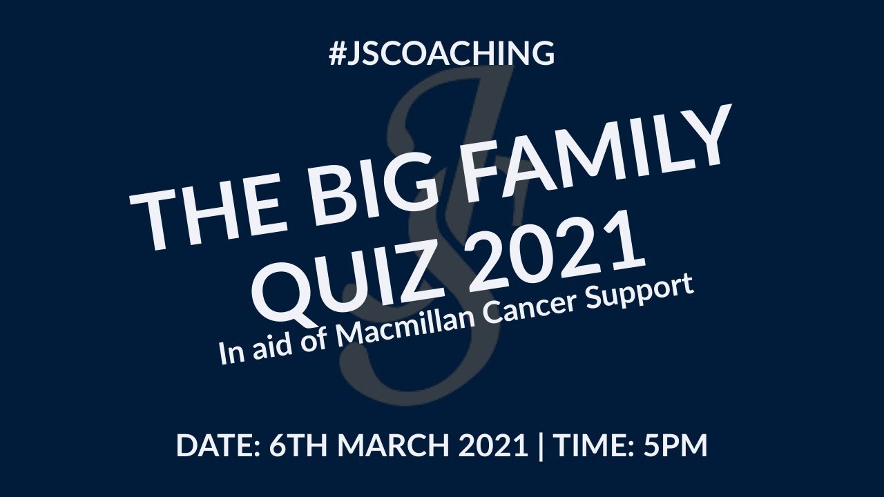 #JSCOACHING - The Big Family Quiz 2021
