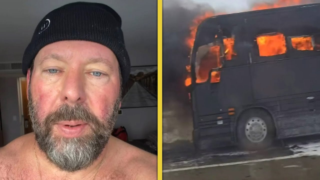 Bert Kreischer's Tour Bus On Fire! Comedian Details Near-Death Experience