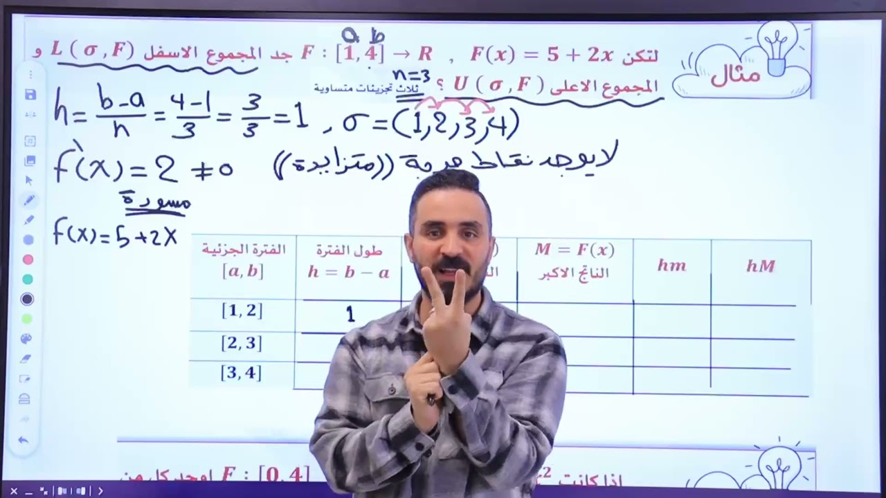 الفصل الرابع المحاضرة 1 المجاميع العليا والسفلى