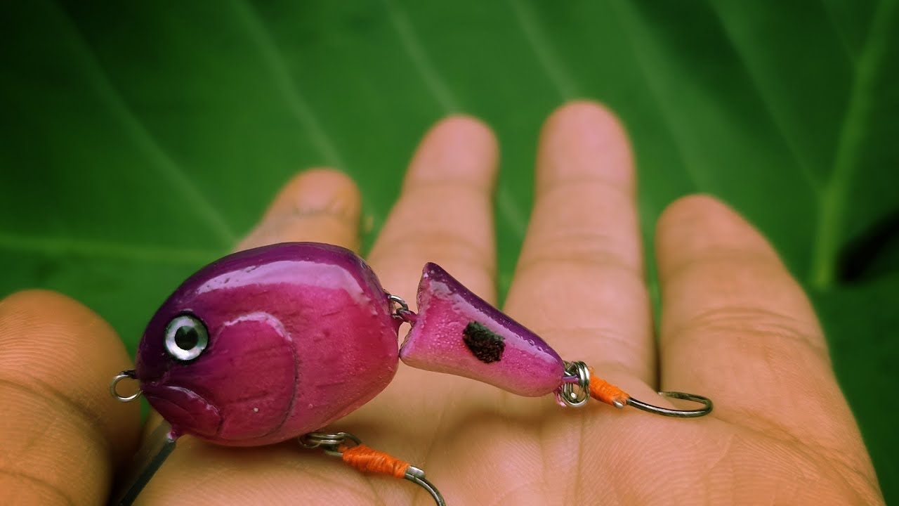 making mini jointed crankbait || Boncoslure - POISONED BLOBFISH