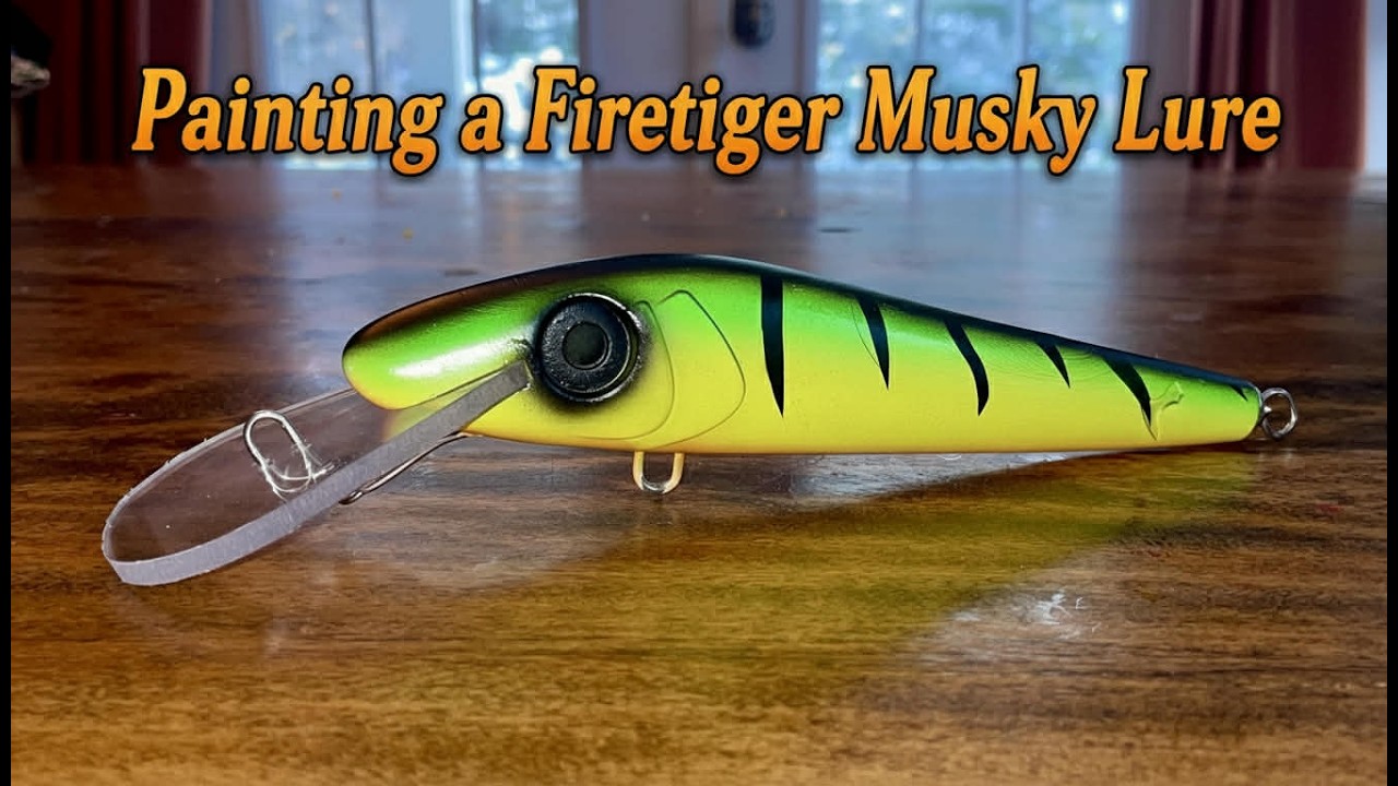 How to Paint a Firetiger Pattern Musky Crankbait