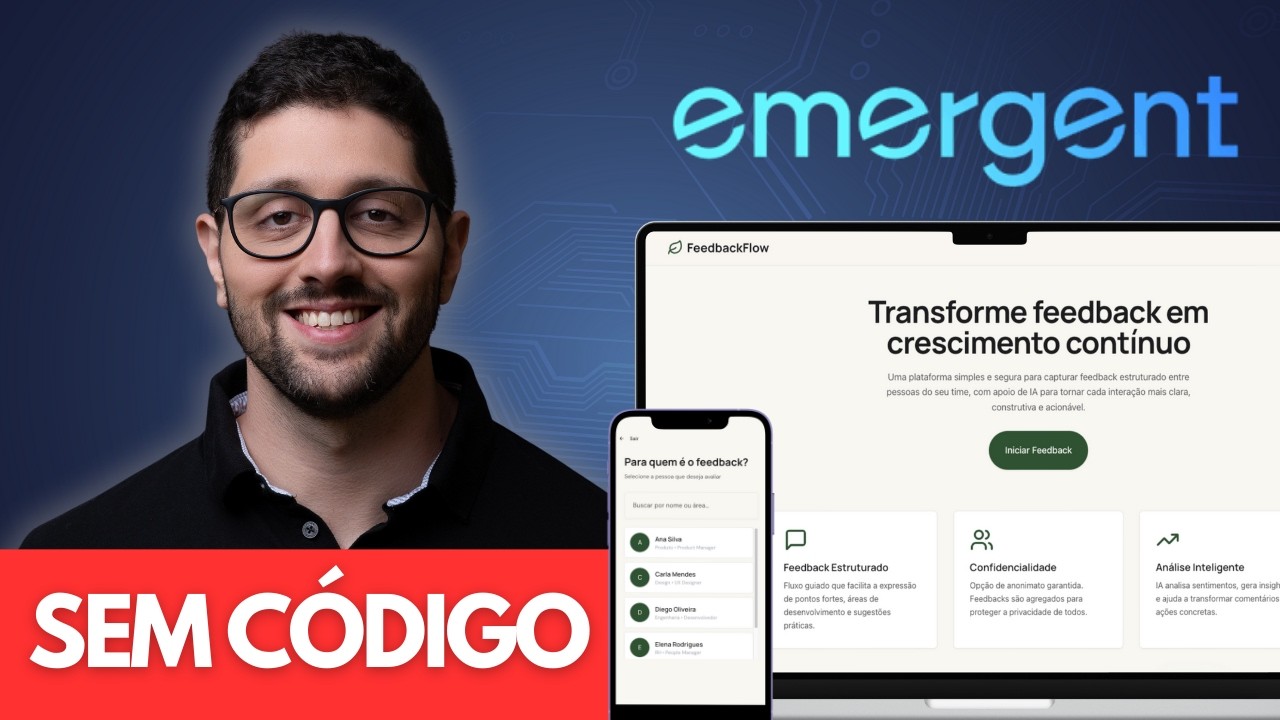 Como Usar Emergent AI | Como Criar App com IA SEM CÓDIGO - Tutorial Emergent.sh [COMPLETO]
