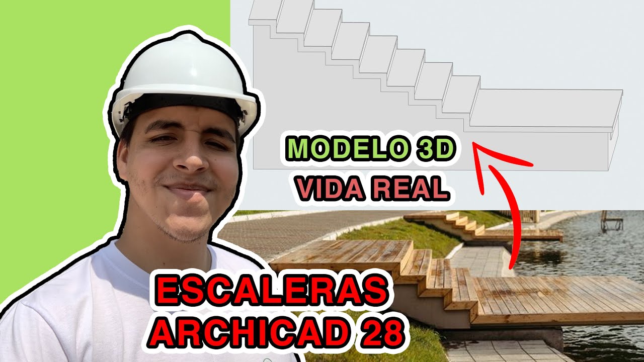 Modelar ESCALERAS PERSONALIZADAS en ARCHICAD 28 🟧 FÁCIL Y RÁPIDO💚 #archicad28 #architecture
