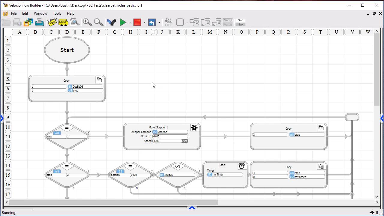 Program PLC to control Teknic Clearpath Motor